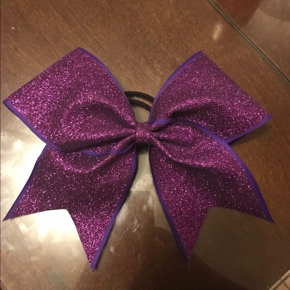 SPARKLY PURPLE BOW